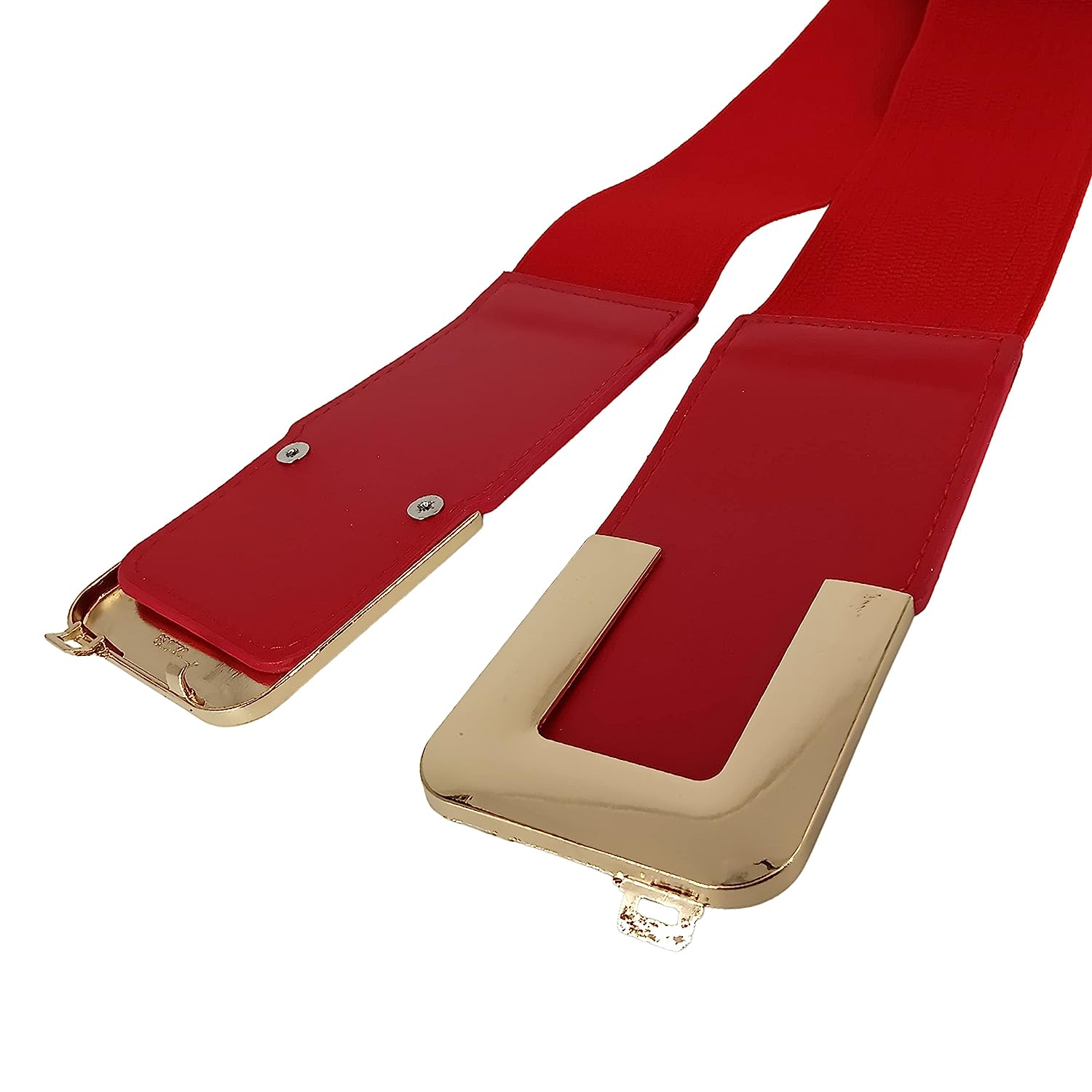Redhorns Elastic Ladies Wide Belt#color_red