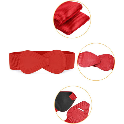 Redhorns Elastic Ladies Belt#color_red