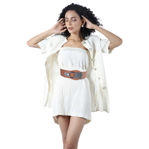 Redhorns Elastic Ladies Wide Belt#color_brown