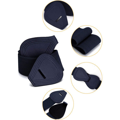 Redhorns Elastic Ladies Belt#color_navy-blue