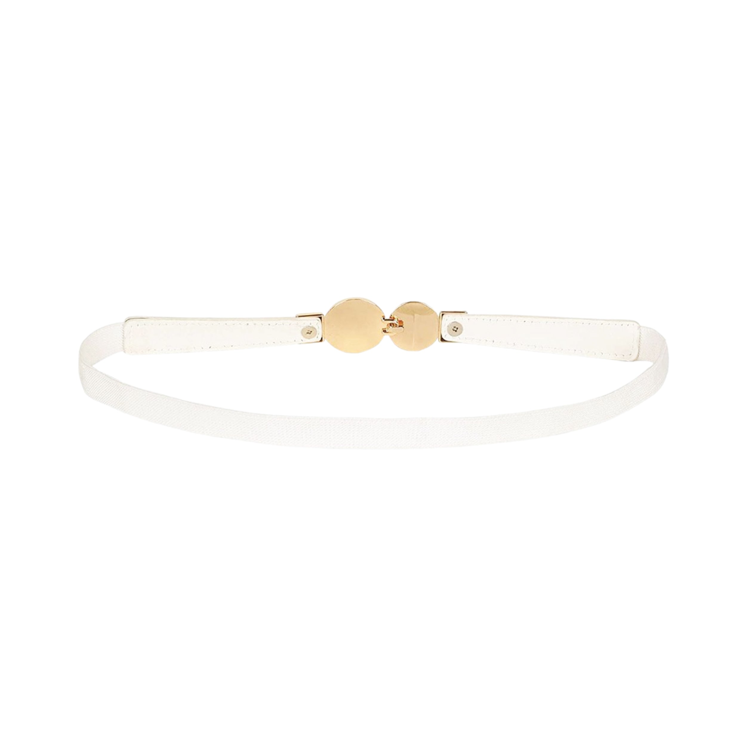 White color womens belt#color_white