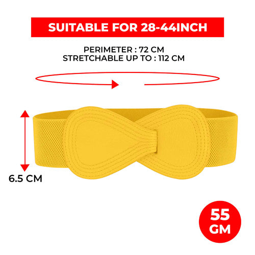 Redhorns Elastic Ladies Belt#color_yellow