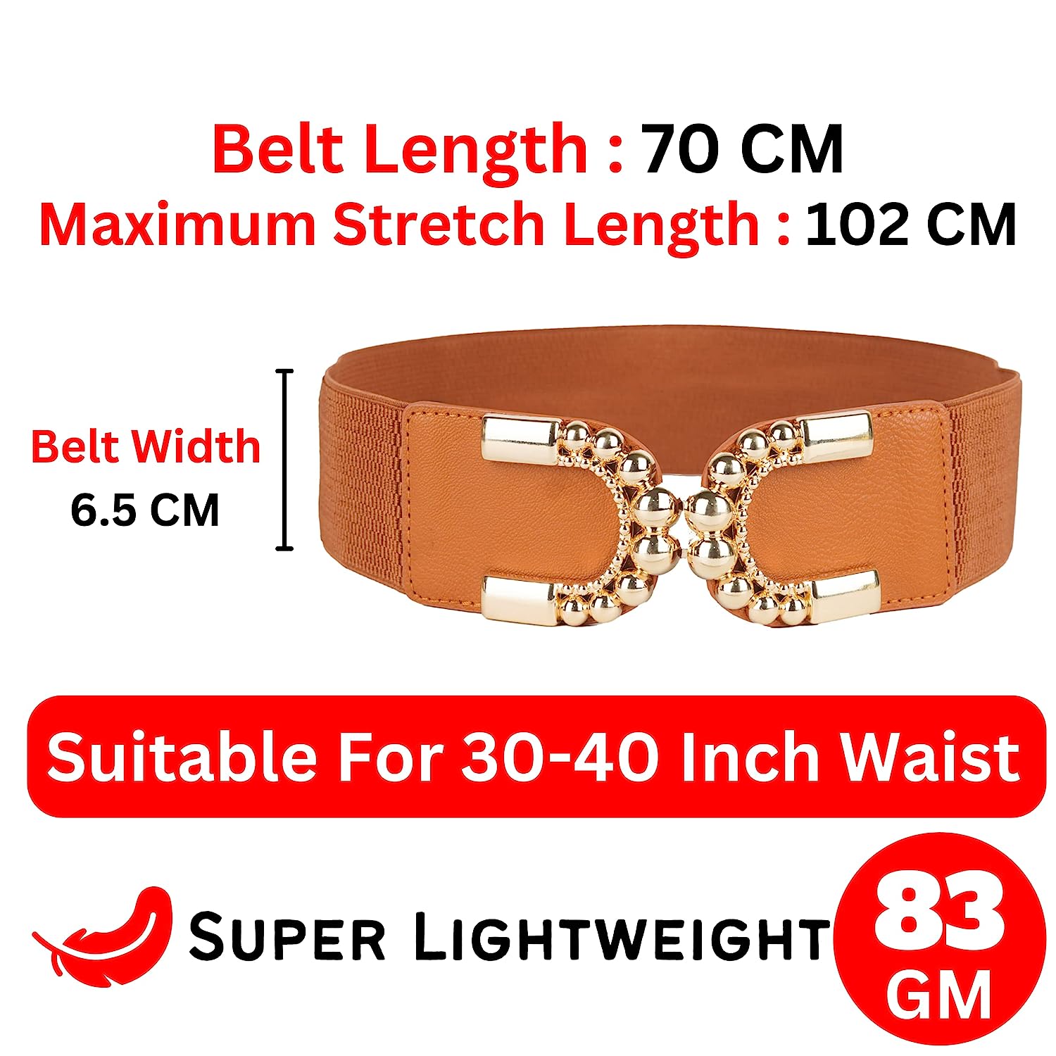 Ladies belt#color_tan