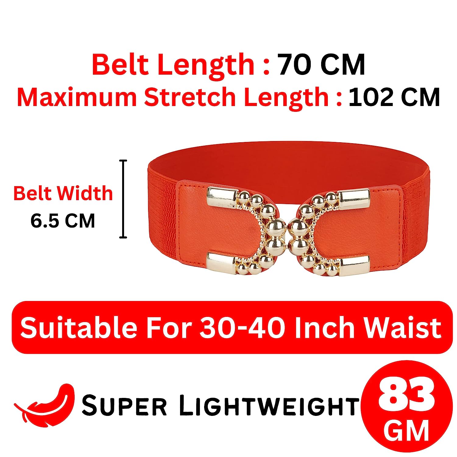 Ladies belt#color_red