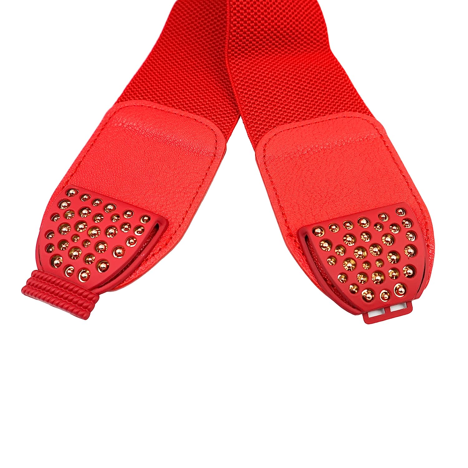 Redhorns Elastic Ladies Wide Belt#color_red