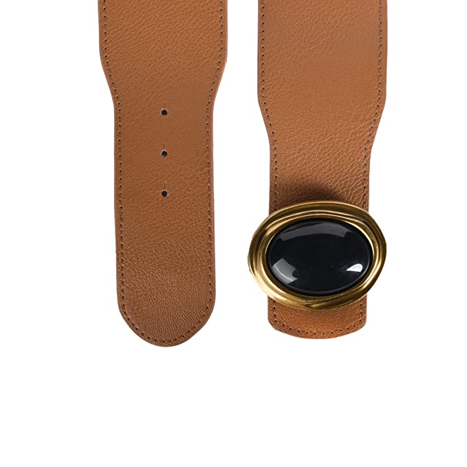 Redhorns Elastic Ladies Wide Corset Belt#color_brown