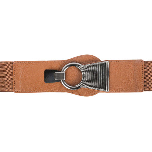 Redhorns Elastic Ladies Wide Belt#color_brown