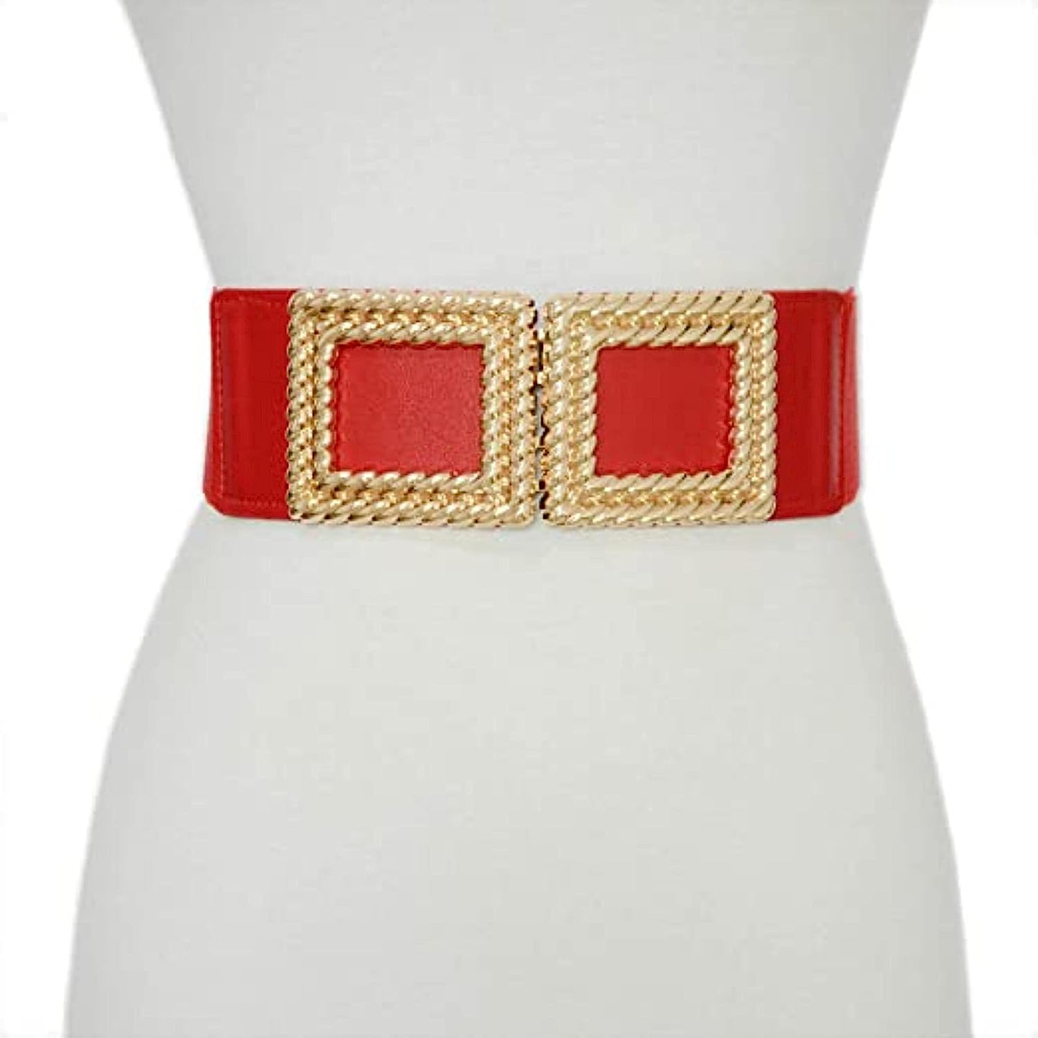Redhorns Elastic Ladies Wide Belt#color_red
