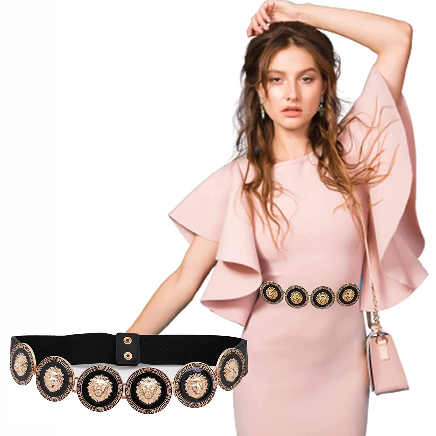 Redhorns Elastic Ladies Wide Belt#color_black