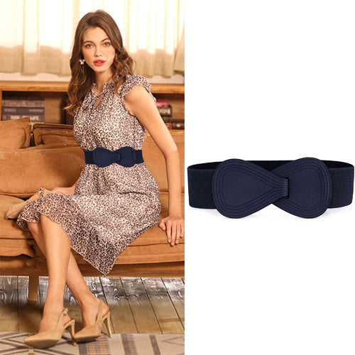 Redhorns Elastic Ladies Belt#color_navy-blue