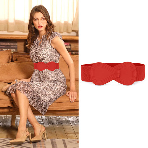 Redhorns Elastic Ladies Belt#color_red
