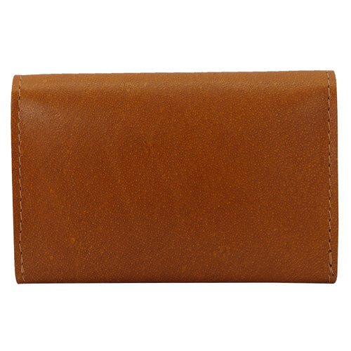 Men's Leather Snap Button Card Holder#color_tan