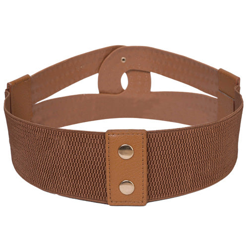 Redhorns Elastic Ladies Wide Belt#color_brown