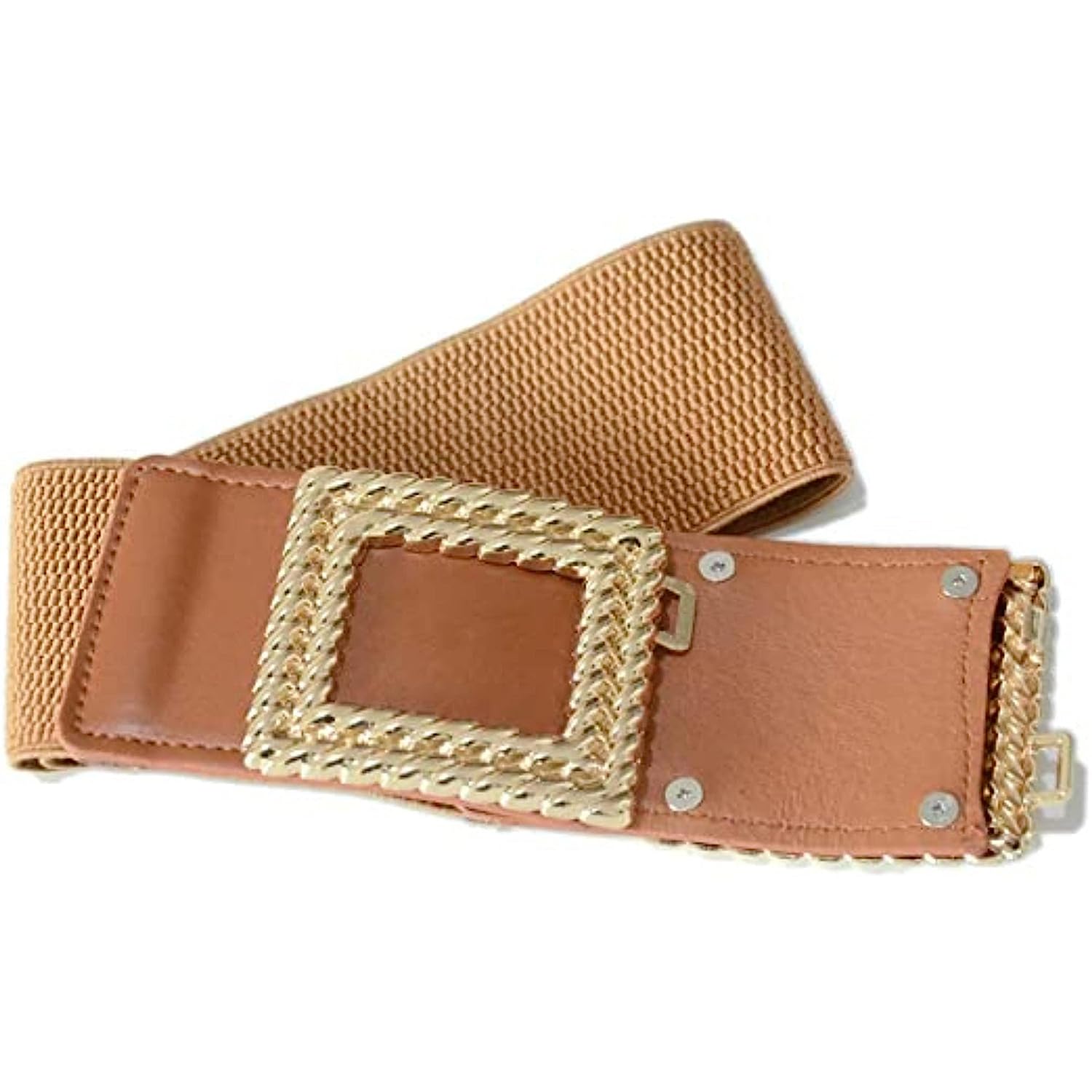 Redhorns Elastic Ladies Wide Belt#color_tan
