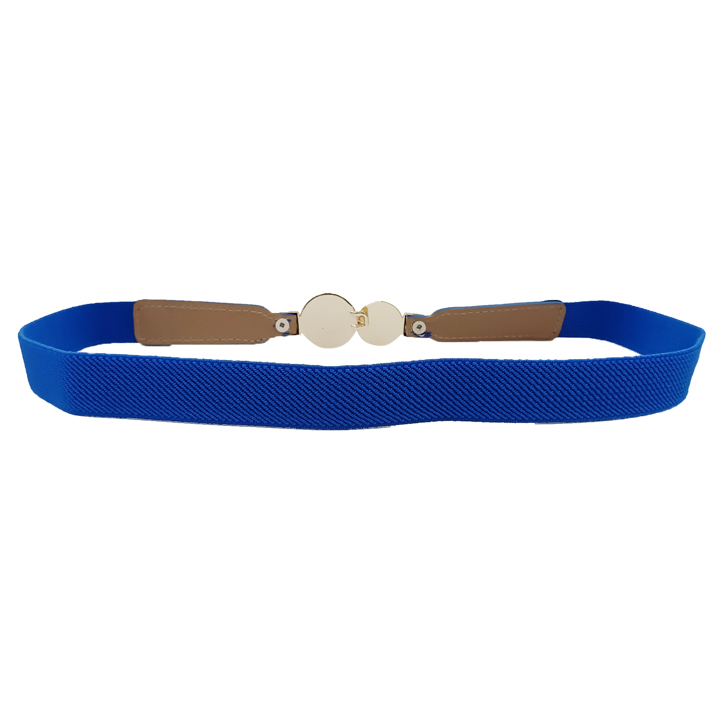 White color womens belt#color_blue