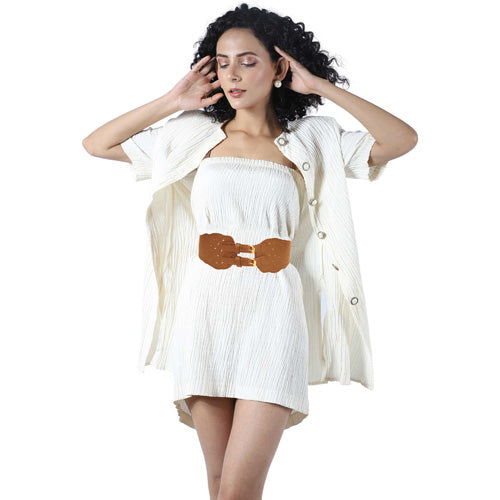 Redhorns Elastic Ladies Wide Belt#color_brown
