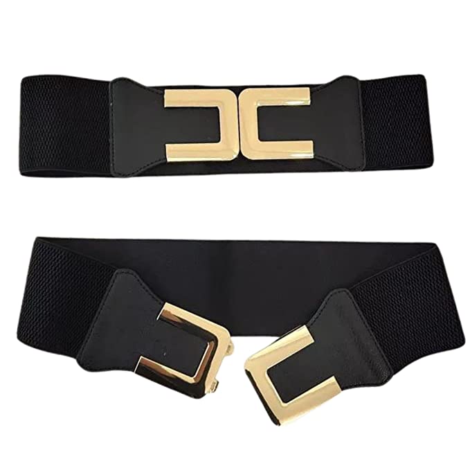Redhorns Elastic Ladies Wide Belt#color_black