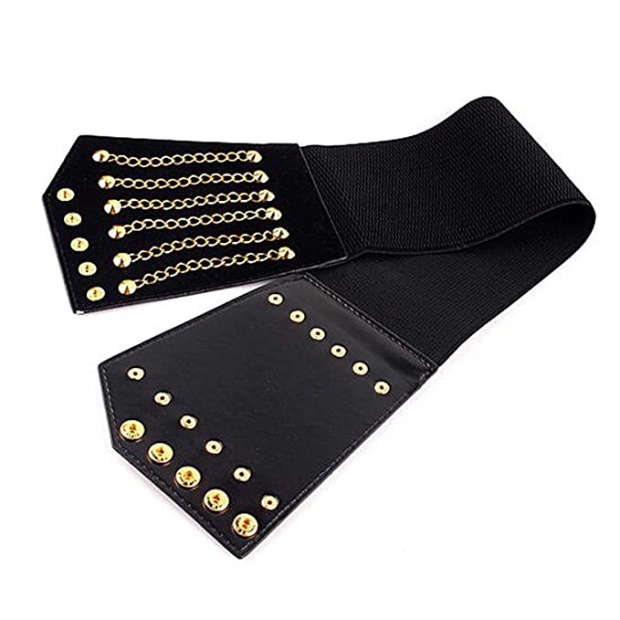 Redhorns Elastic Ladies Wide Belt#color_black