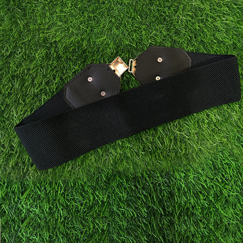 Bow Knot Design Ladies Belt Black#color_black