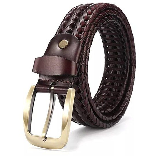 Redhorns mens leather waist belt#color_brown