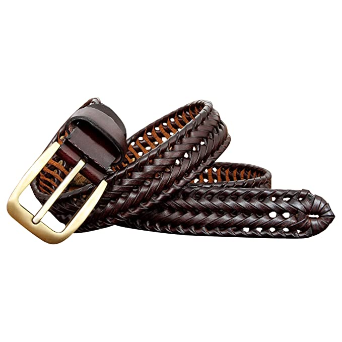 Redhorns mens leather waist belt#color_brown