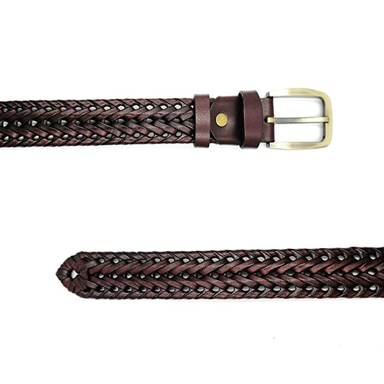Redhorns mens leather waist belt#color_brown