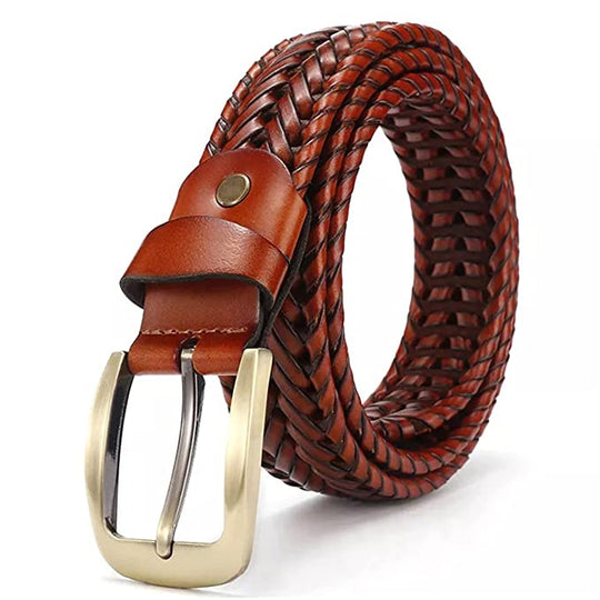 Redhorns mens leather waist belt#color_tan