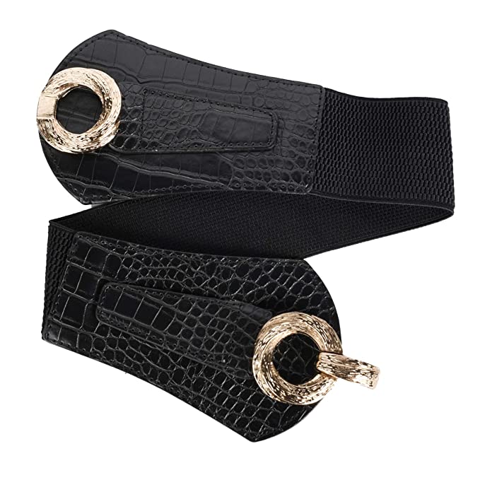 Redhorns Elastic Ladies Wide Belt#color_black