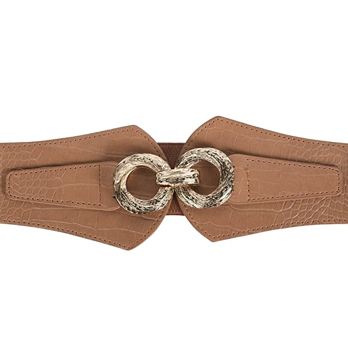 Redhorns Elastic Ladies Wide Belt#color_brown
