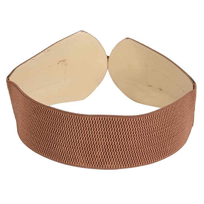 Redhorns Elastic Ladies Wide Belt#color_brown