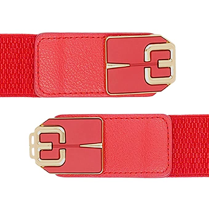 Redhorns Elastic Ladies Wide Belt#color_red