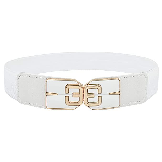 Redhorns Elastic Ladies Wide Belt#color_white