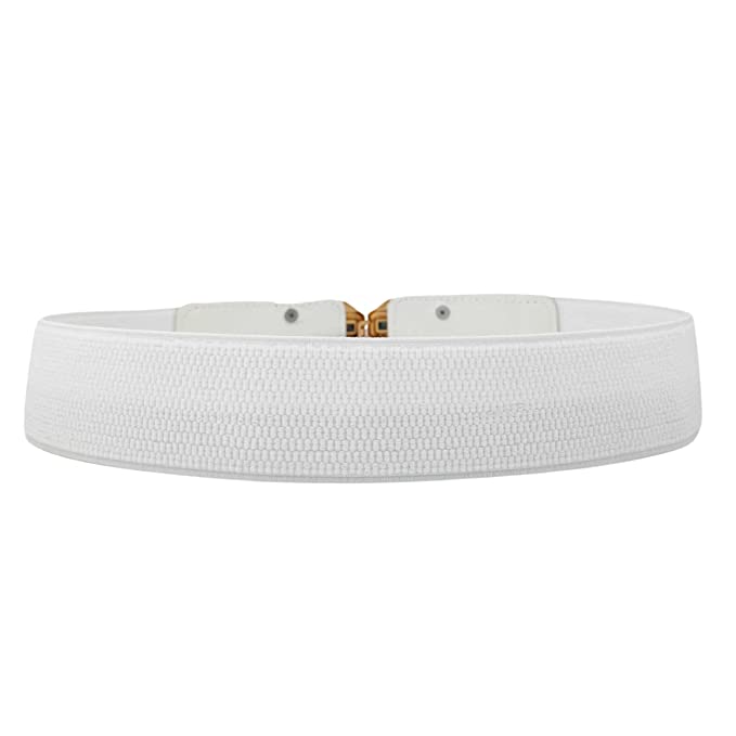 Redhorns Elastic Ladies Wide Belt#color_white