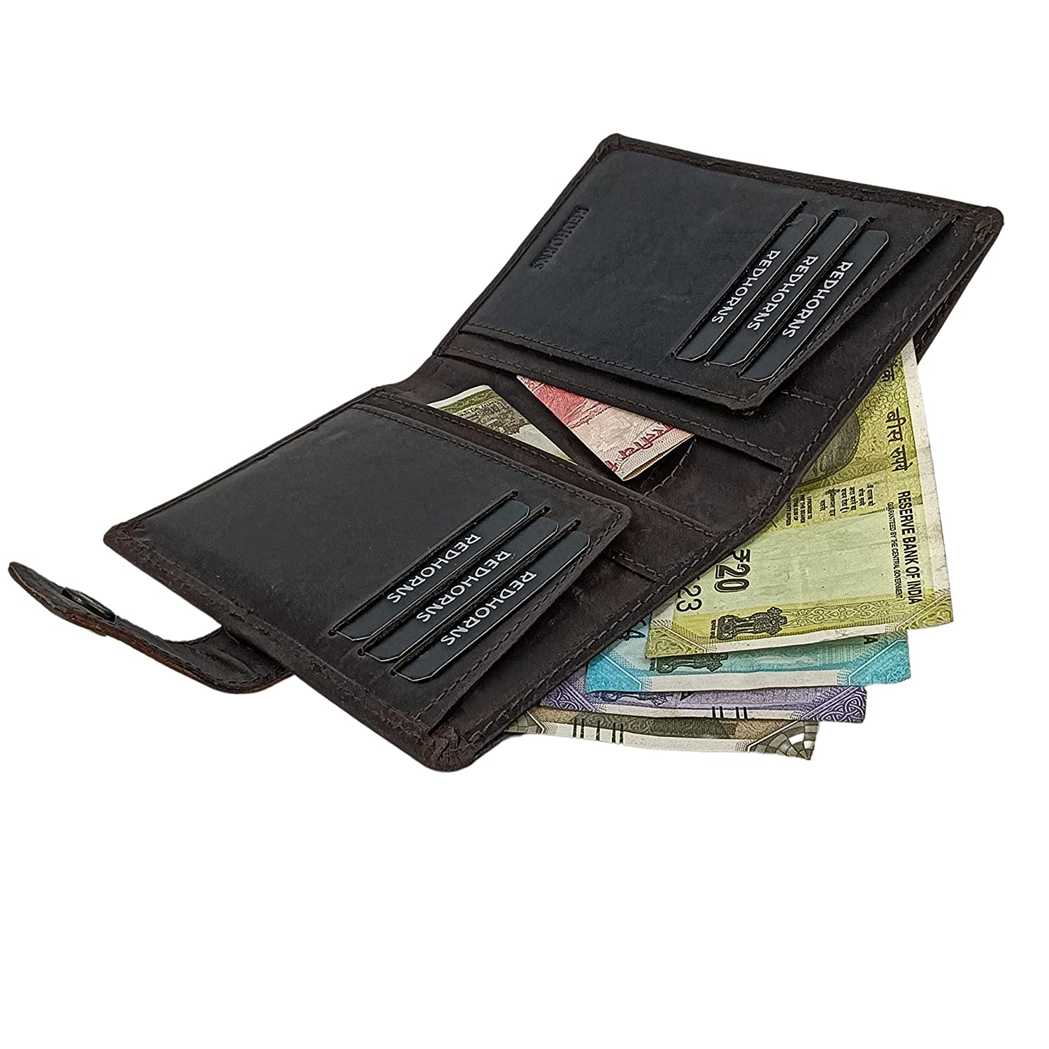 Redhorns Unisex Cardholder Passport Holdert#color_dark-brown