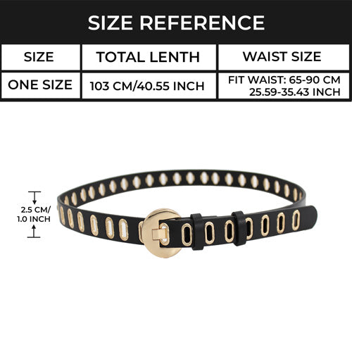 Redhorns Elastic Ladies Wide Belt#color_black