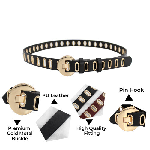 Redhorns Elastic Ladies Wide Belt#color_black