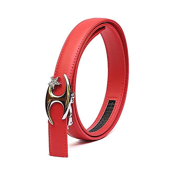 Redhorns Elastic Ladies Slim Belt#color_red