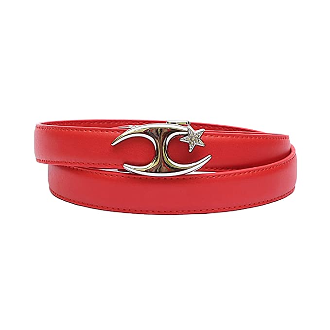 Redhorns Elastic Ladies Slim Belt#color_red