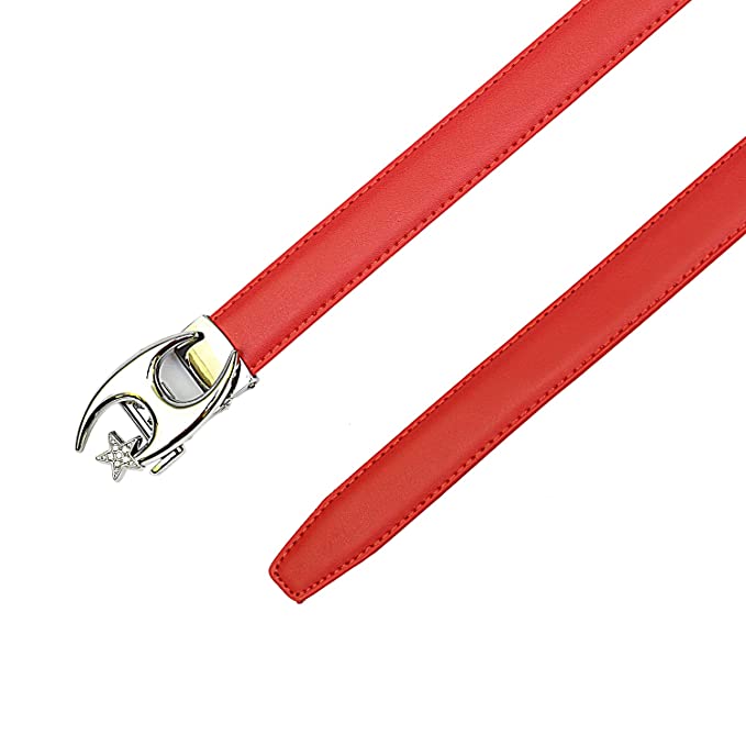 Redhorns Elastic Ladies Slim Belt#color_red