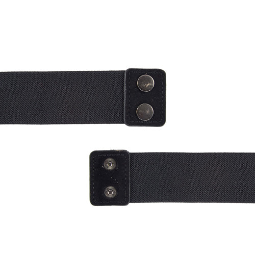 Floral Design Ladies Belt Black#color_black