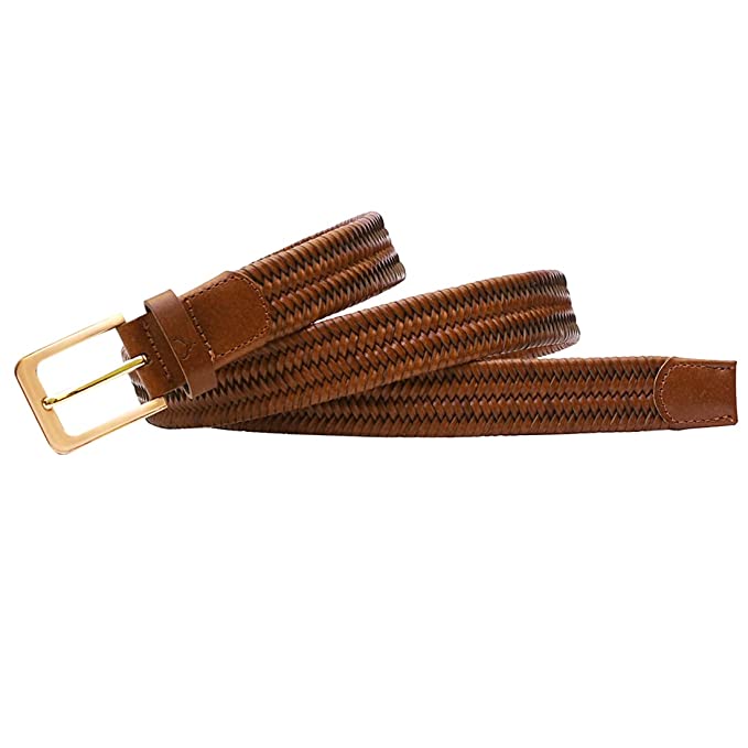 Redhorns mens leather waist belt#color_gb9-k-gld-f