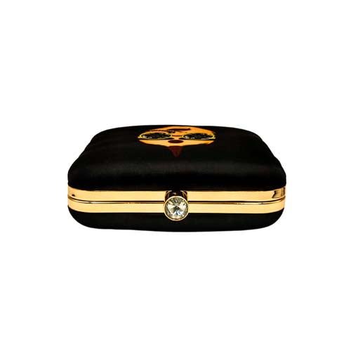 Girls Swag Black Beige Clutch for women
