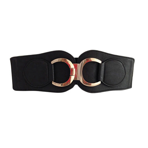 Infinity Design Ladies Elastic Belt black#color_black