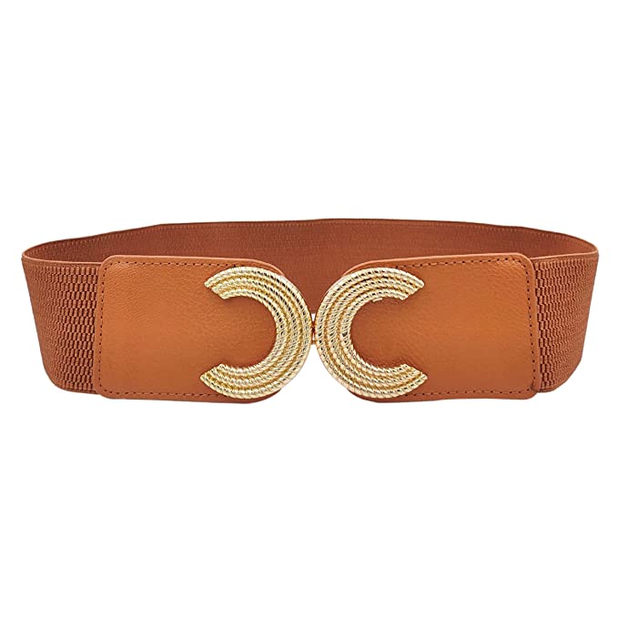 Redhorns Elastic Ladies Wide Belt#color_brown