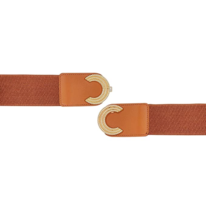 Redhorns Elastic Ladies Wide Belt#color_brown