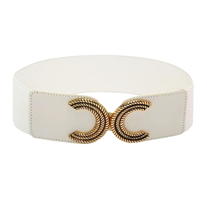 Redhorns Elastic Ladies Wide Belt#color_white