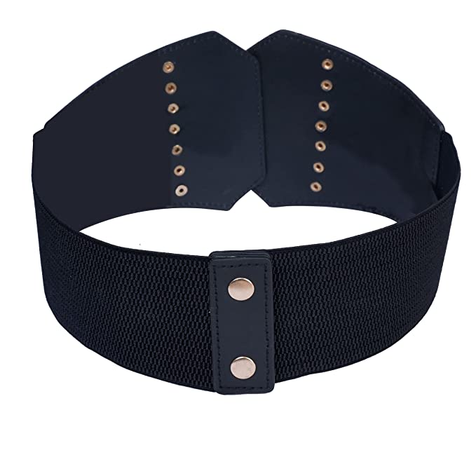 Redhorns Elastic Ladies Wide Belt#color_black