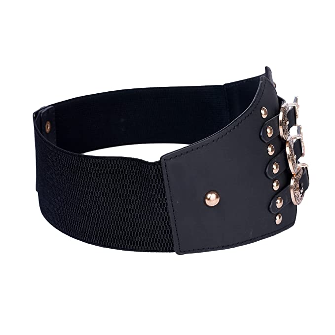 Redhorns Elastic Ladies Wide Belt#color_black