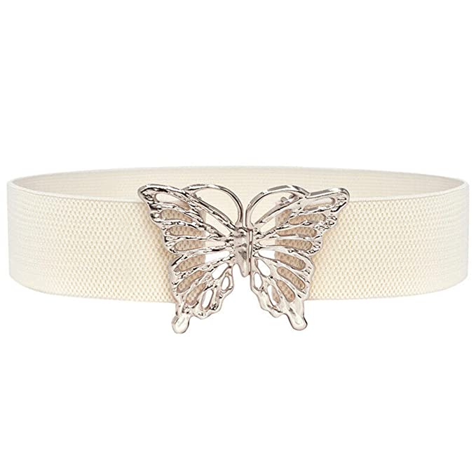 Redhorns Elastic Ladies Wide Belt#color_white