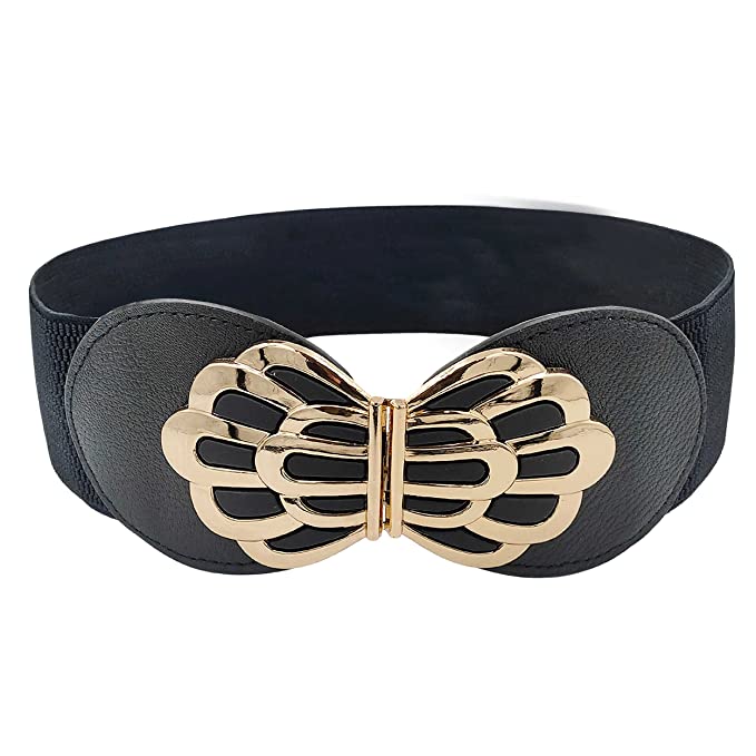 Redhorns Elastic Ladies Wide Belt#color_black